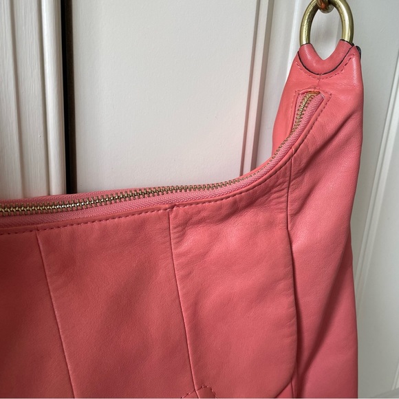COACH KRISTEN Soft Coral Leather Shoulder Bag - Spring & Summer - Picture 4 of 11